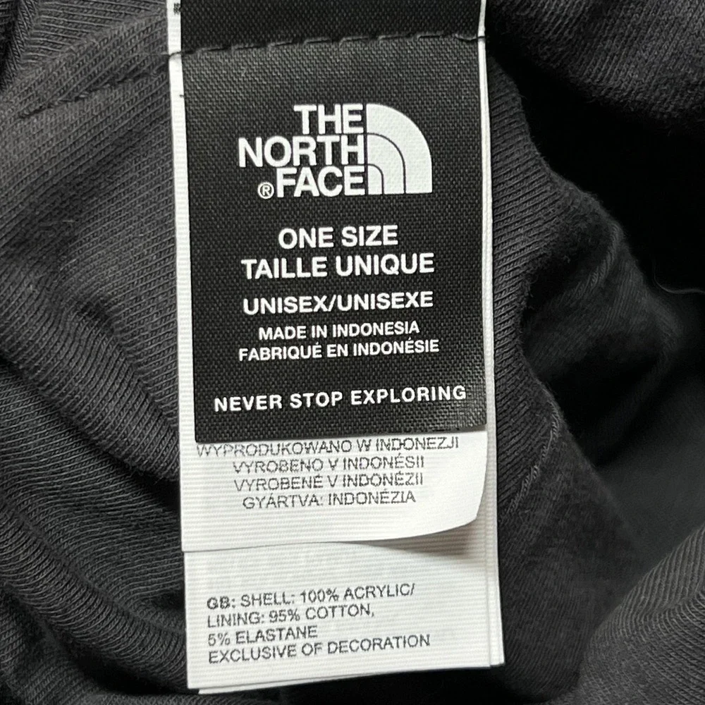 The North Face Beanie Unisex One Size Black NYC Patch Cuffed Knit Winter Outdoor